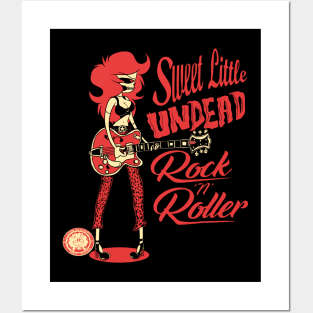 Sweet Little Undead Rock 'N' Roller Posters and Art